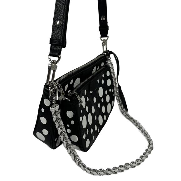 Louis Vuitton Black & White Infinity Dots Leather Multi Pochette Accessoires - Picture 5 of 16